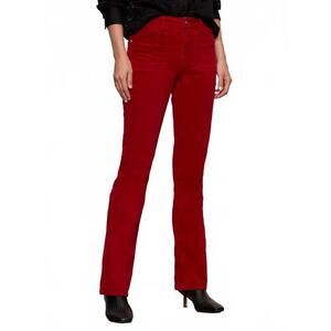 NEW SANCTUARY velveteen brook bootcut pant in cherry lacquer